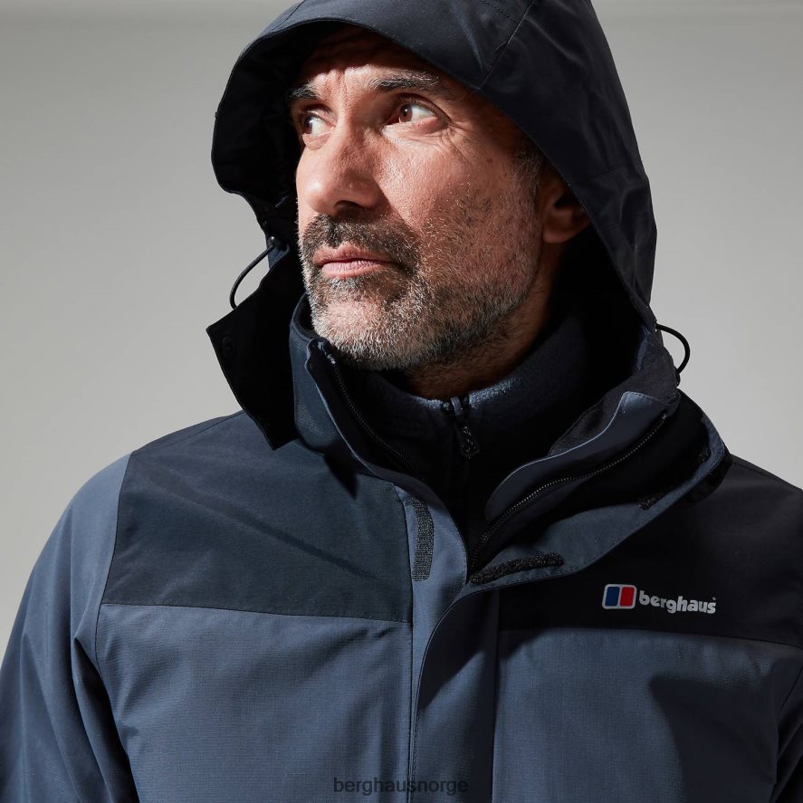 hillwalker interaktiv jakke Berghaus menn mørk grå/svart F262D632 klær