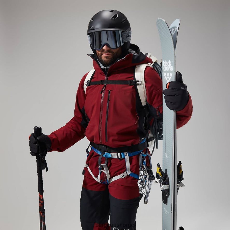 mtn arete descend gtx jakke Berghaus menn mørk rød/svart F262D647 klær